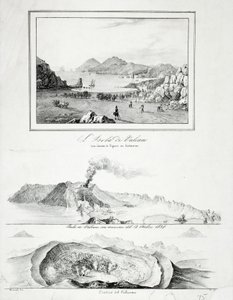 The Island of Vulcano with a View of Lipari in the Distance by Wenzel